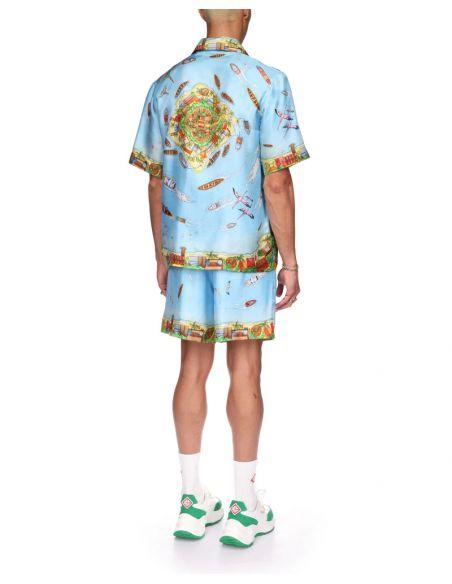 HOMEMADE SILK SHIRT ON STILTS