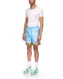 HOMEMADE SILK SHORTS ON STILTS