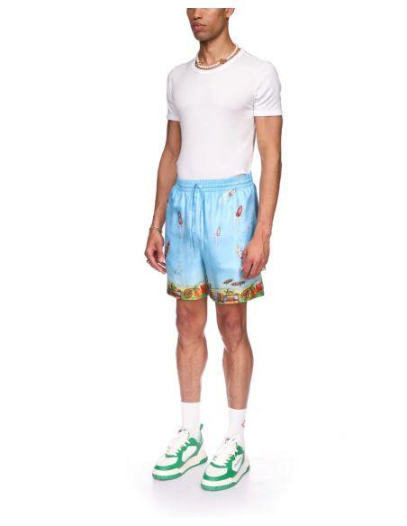 HOMEMADE SILK SHORTS ON STILTS