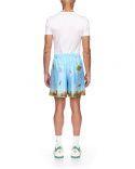 HOMEMADE SILK SHORTS ON STILTS