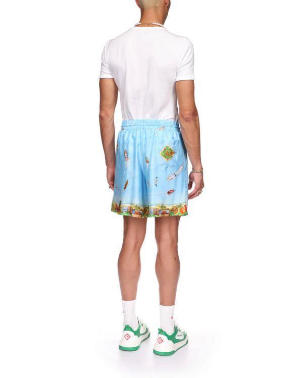 HOMEMADE SILK SHORTS ON STILTS