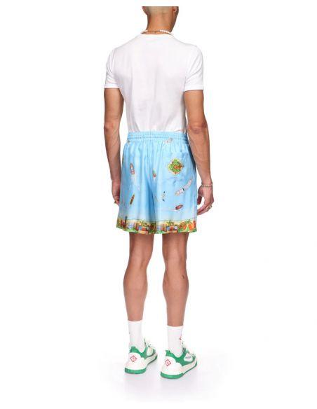 HOMEMADE SILK SHORTS ON STILTS