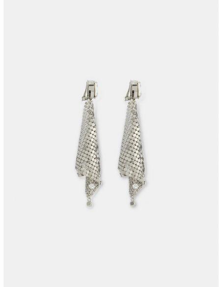 BOUCLES D'OREILLE CHANDELIER SILVER CRISTAL