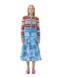 CARDIGAN STRIPED SOFT WOOL MULTICOLOUR