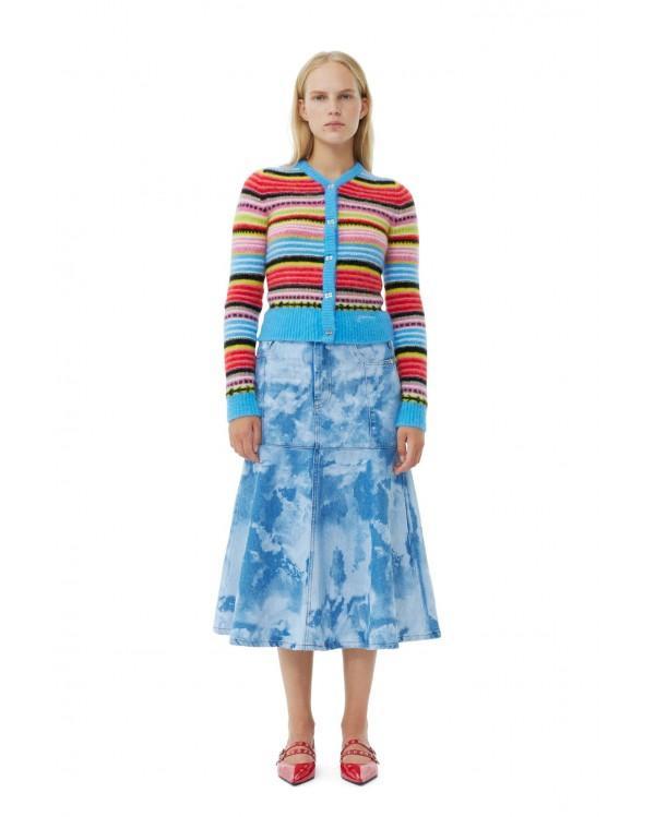 CARDIGAN STRIPED SOFT WOOL MULTICOLOUR 2
