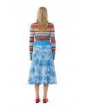 CARDIGAN STRIPED SOFT WOOL MULTICOLOUR