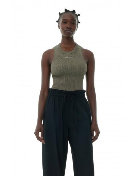 HAUT BROWN MELANGE KNIT SAFARI