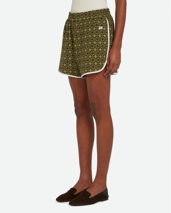 SHORT POWER OLIVE AND DARK BROWN 2