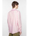 PINK AND WHITE STRIPED SHIRT
