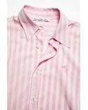 CHEMISE A RAYURES ROSE ET BLANCHE