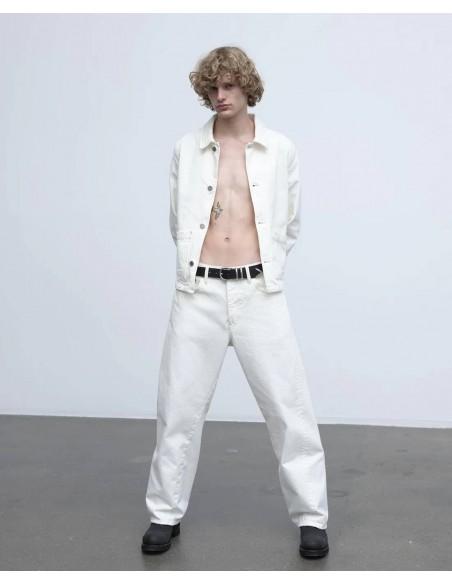 Veste WORKER JACKET VINTAGE WHITE