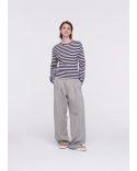 TSHIRT BLUE STRIPE BUTTER
