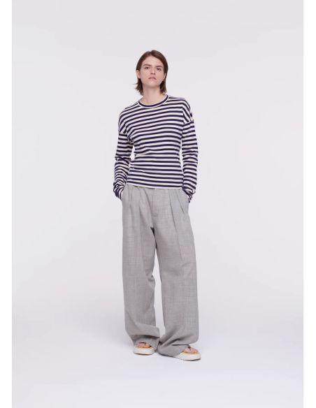 TSHIRT BLUE STRIPE BUTTER