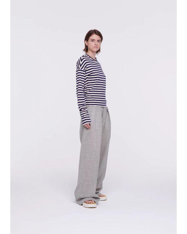 TSHIRT BLUE STRIPE BUTTER