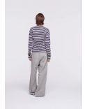 TSHIRT BLUE STRIPE BUTTER