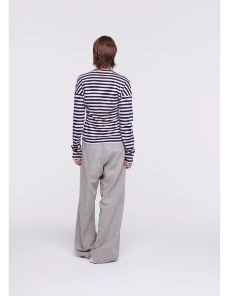 TSHIRT BLUE STRIPE BUTTER