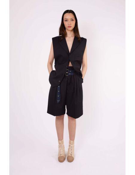 SHORT JACK TAILORED MID LENGTH NAVY