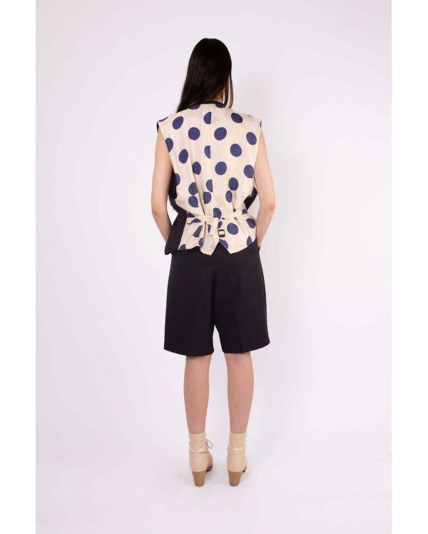 SHORT JACK TAILORED MID LENGTH NAVY