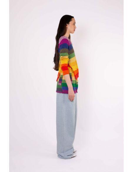SWEAT JOHNNY STRIPES MULTICOLOR