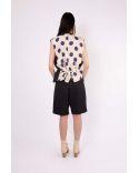 FLORE NAVY SLEEVELESS VEST