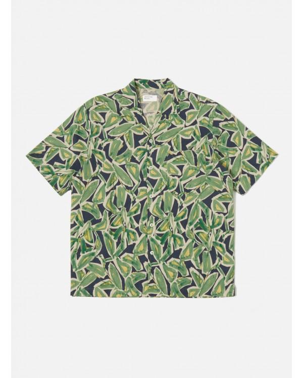 Chemise Minari Shirt In Navy Artist Flower