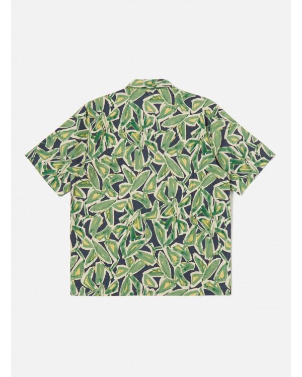 Chemise Minari Shirt In Navy Artist Flower 2