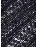 Débardeur en tricot dentelle 3D Noir