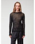 Sequin knit top