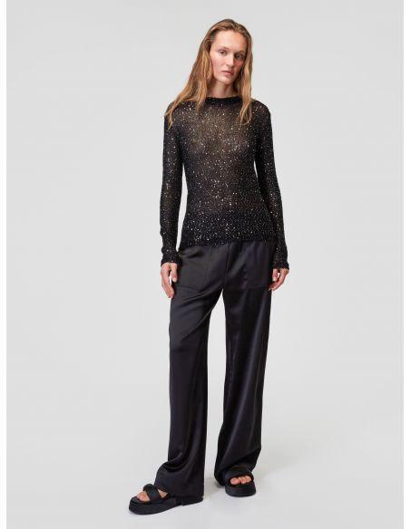 Sequin knit top