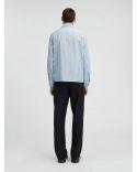 THE BLUE STRIPE PRINT SUIT SHIRT