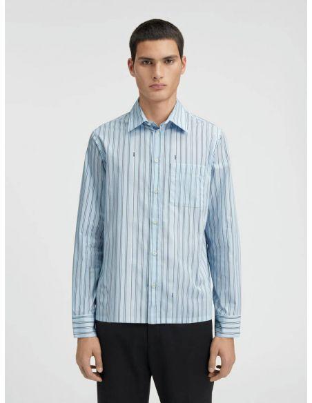 LA CHEMISE DE COSTUME PRINT BLUE STRIPE