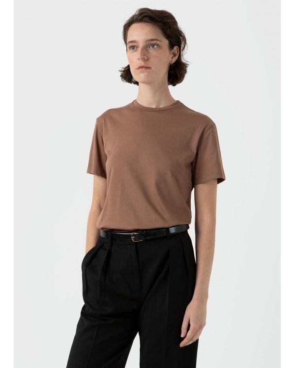 BOY FIT T-SHIRT DARK SANDSTONE