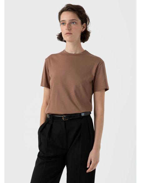 T-SHIRT BOY FIT GRÈS FONCÉ