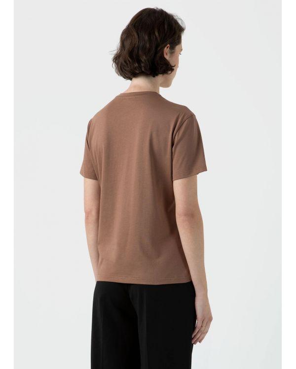 BOY FIT T-SHIRT DARK SANDSTONE