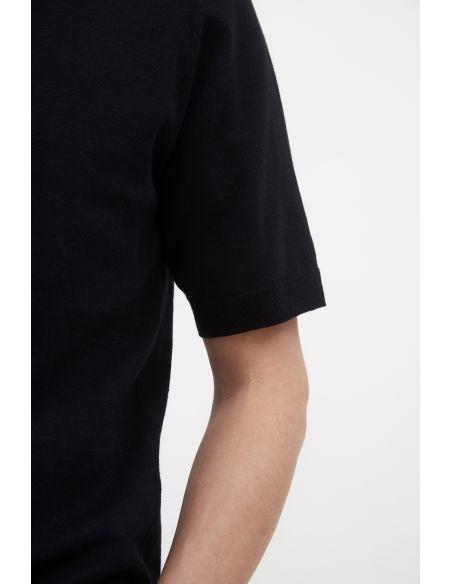 T-SHIRT RHYS COTTON LINEN DARK NAVY