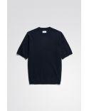T-SHIRT RHYS COTTON LINEN DARK NAVY