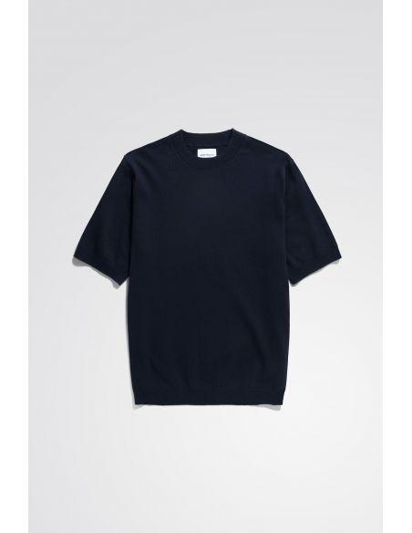 T-SHIRT RHYS COTTON LINEN DARK NAVY