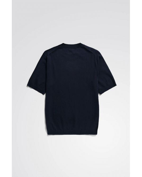 T-SHIRT RHYS COTTON LINEN DARK NAVY