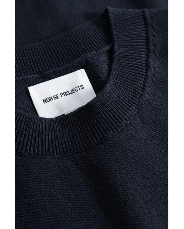 T-SHIRT RHYS COTTON LINEN DARK NAVY