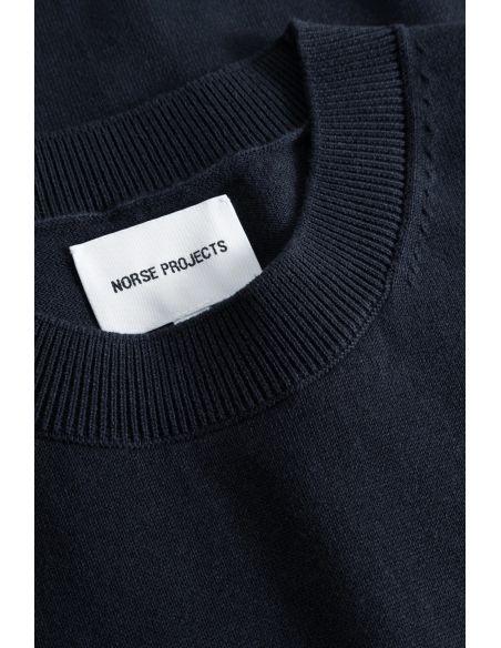 T-SHIRT RHYS COTTON LINEN DARK NAVY