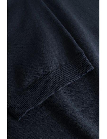T-SHIRT RHYS COTTON LINEN DARK NAVY