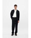PANTALON BENN RELAXED LIGHT WOOL PLEATED DARK NAVY
