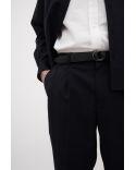 PANTALON BENN RELAXED LIGHT WOOL PLEATED DARK NAVY