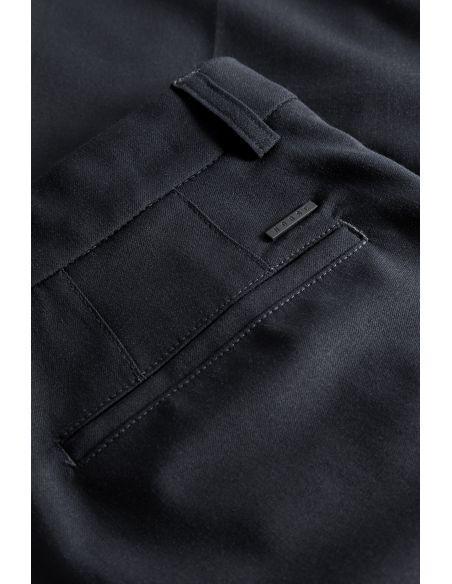 PANTALON BENN RELAXED LIGHT WOOL PLEATED DARK NAVY