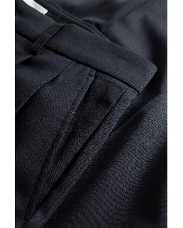 PANTALON BENN RELAXED LIGHT WOOL PLEATED DARK NAVY