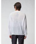 PULL BOXY EFFET SEMI-TRANSPARENT WHITE