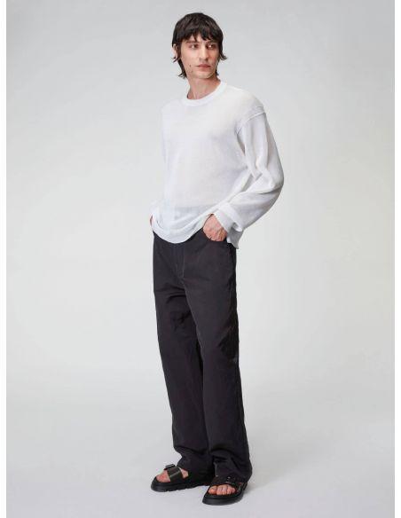 PULL BOXY EFFET SEMI-TRANSPARENT WHITE