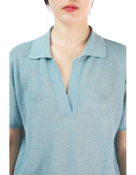 POLO KNITWEAR CLEO ACQUA