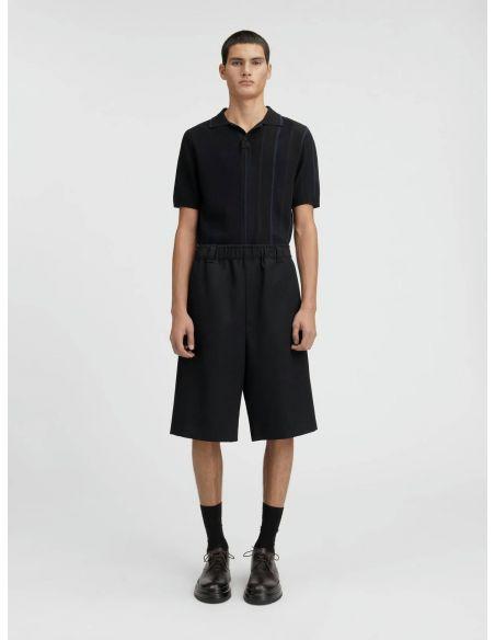 LE BERMUDA JACQUARD PINSTRIPE SET BLACK