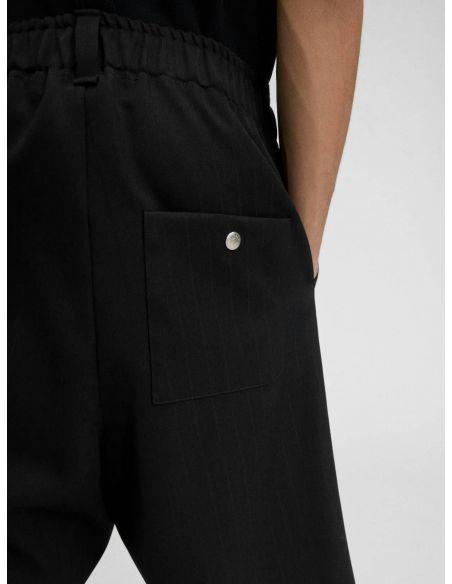LE BERMUDA JACQUARD PINSTRIPE SET BLACK